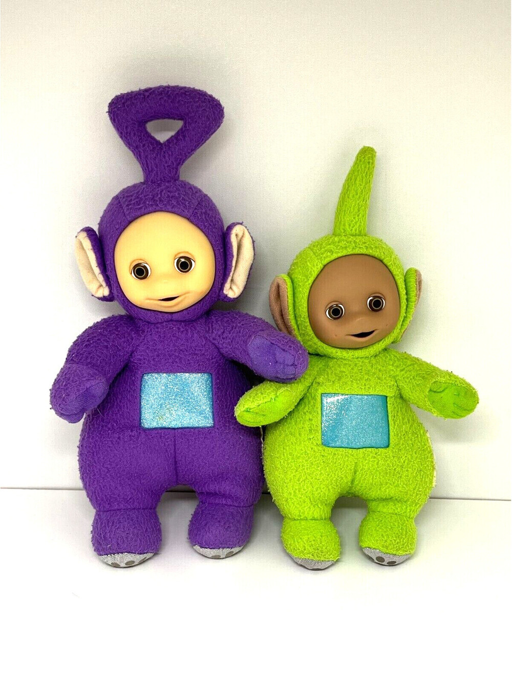 Teletubbies Plushes Tinky Winky and Dipsy (Purple and Green) - Preowned